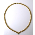 An 9ct gold twist plaited chain, 42cm, 6.9g.