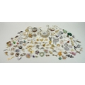 A large quantity of costume jewellery, including an Indian white metal cuff choker and a large selec... 