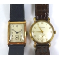 Two vintage 9ct gold cased gentlemen's wristwatches, comprising a Garrard wristwatch, circa 1960, ci... 