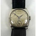 An Art Deco IWC for Tiffany & Co. 18ct white gold cased ladies wristwatch, circular silvered dial wi... 