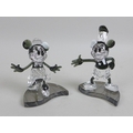 Swarovski Crystal Walt Disney Annual Edition 2013 figures of Mickey and Minnies Mouse entitled Steam... 
