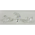 A group of three Swarovski Crystal animals, comprising The Turtledoves, 'Amour', Annual Edition 1989... 