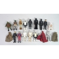 A group of sixteen original Star Wars toy action figures, comprising a 1977 Darth Vader with vinyl c... 