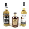 Vintage Whisky: three bottles, comprising the Ardmore Highland single malt Scotch whisky, Legacy, 70... 