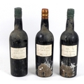 Vintage Port: three bottles of vintage 1960 port, comprising one bottle labelled 'Grahams Port Vinta... 