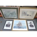 A group of prints, comprising two limited edition prints after Sue Macartney-Snape 'The Exciting Hat... 