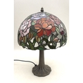 A group of ceramics, glass ware and collectables, including a Tiffany style table lamp, 30 by 43cm h... 