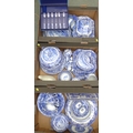 A large collection of Spode Italian pattern dinner service wares. (3 boxes)