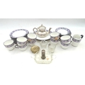 A part Chelson porcelain tea set, with nine tea cups, eight saucers, twelve tea plates, two serving ... 