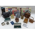 A group of collectables, including a WWII Aircraft Recognition booklet, vinyl records, a collection ... 