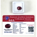 A heat treated oval cut 5.93ct loose ruby, with GGL certificate.