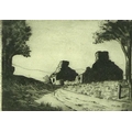 H. McKee: Old Ruin, near Connell Ferry, etching, signed 'Kee' in the plate and in pencil to the lowe... 