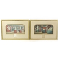 A pair of Victorian Baxter prints, The Gems of the Great Exhibition No. 1 and No. 2, with embossed t... 