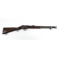 A Victorian Martini Henry carbine, with broad arrow stamped on its stock as well as to its barrel, a... 