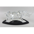 A Swarovski Numbered Limited Edition figure of The Rhinoceros, numbered 07328/10000, this impressive... 