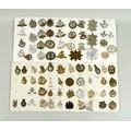 A group of seventy eight British military badges, including SAS, Army Dental Corps, South Lancashire... 