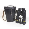 A pair of WWII Royal Naval Barr & Stroud military anti-flash binoculars, Admiralty pattern no 1900A,... 