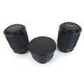A group of three Sunagor camera lenses, comprising two Mini Zoom 70-200mm f/4.5 Macro lenses, and a ... 