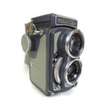 A Rollei Rolleiflex Baby Grey TLR 4x4 camera, serial 2004289, with Schneider-Kreuznach Xenar 1:3.5/6... 