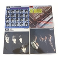 An early pressing of the Rolling Stones first album vinyl, 'XARL 6271' together with three Beatles v... 