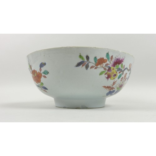 7 - Two 19th century Chinese porcelain famille rose bowls, the larger 24 by 10.3cm high, the other 20 by... 