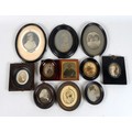 A collection of eleven various miniature reproductions, including five portraits of the Mansel Carey... 