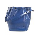 A Louis Vuitton Noe Epi leather shoulder bag in blue, with Louis Vuitton stamped brass fittings, 34 ... 