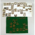 A collection of British military shoulder badges, with over seventy WWI and later badges, including ... 