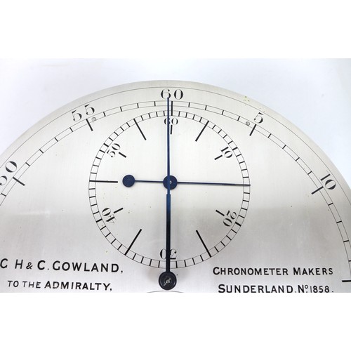 290 - A rare 19th century mahogany cased regulator clock, by G. H. & C. Gowland, Chronometer Makers To The... 