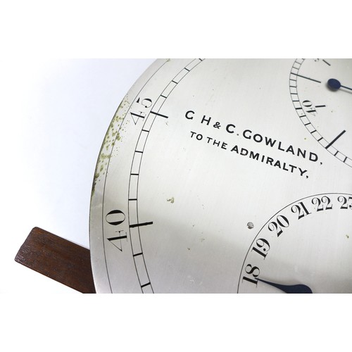 290 - A rare 19th century mahogany cased regulator clock, by G. H. & C. Gowland, Chronometer Makers To The... 