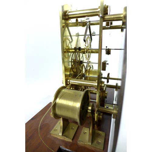 290 - A rare 19th century mahogany cased regulator clock, by G. H. & C. Gowland, Chronometer Makers To The... 