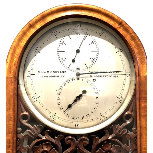 290 - A rare 19th century mahogany cased regulator clock, by G. H. & C. Gowland, Chronometer Makers To The... 