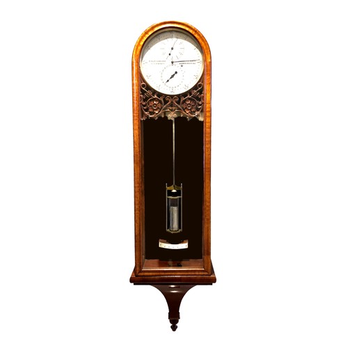 290 - A rare 19th century mahogany cased regulator clock, by G. H. & C. Gowland, Chronometer Makers To The...