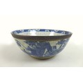 A Chinese Qing Dynasty, late 19th century, porcelain bowl, decorated in underglaze blue and with cra... 