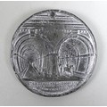 An early Victorian Isambard Marc Brunel Thames Tunnel metal medallion, 6.3cm diameter.