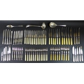 A large collection of various Danish silver plated flatware, one hundred and five pieces, including ... 