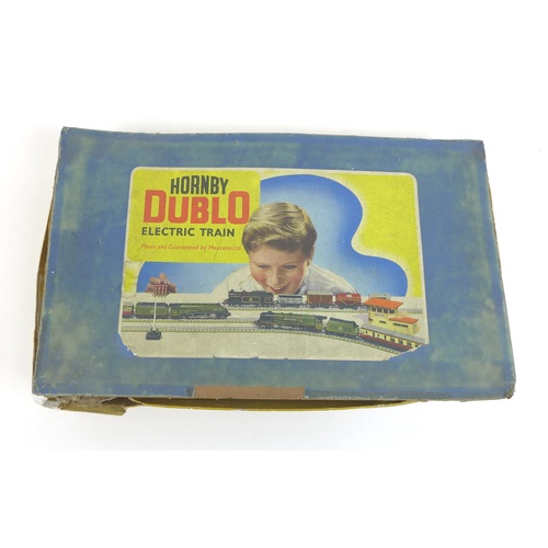 164 - A group of Hornby Dublo model trains and accessories, including locos, rolling stock, carriages and ... 