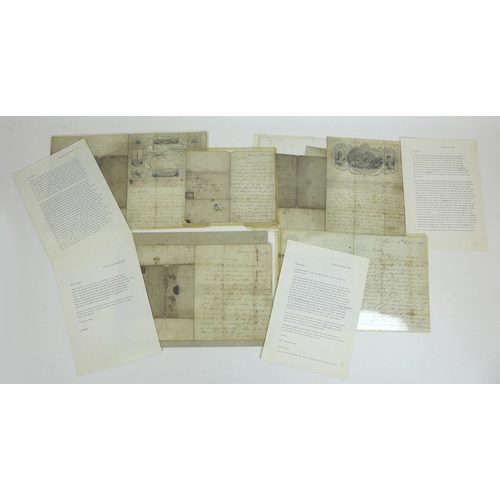 138 - A collection of five early Victorian handwritten letters, dating from 17th November 1843 to 19th Feb... 