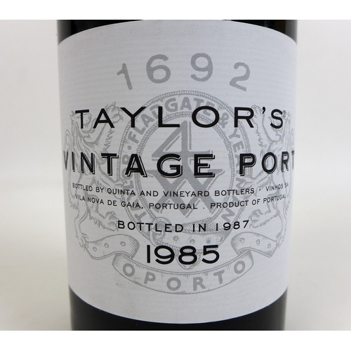 99 - A bottle of 1985 Taylor's Vintage Port, U: above shoulder.