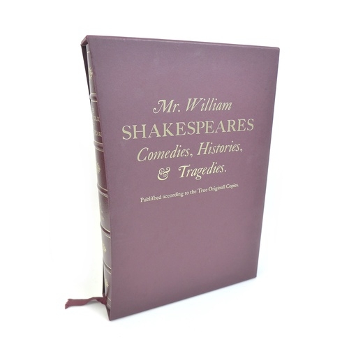 132 - A Norton Facsimile of 'The First Folio of Shakespeare' together with Folio Society books, comprising... 