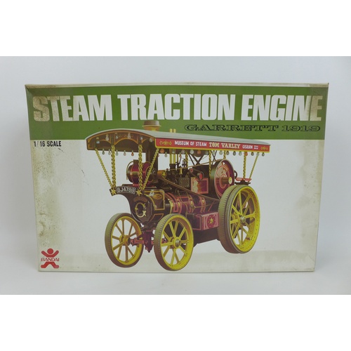 152 - A Bandai 1:16 Garrett 1919 Steam Traction Engine, complete in original packaging and box, with instr... 