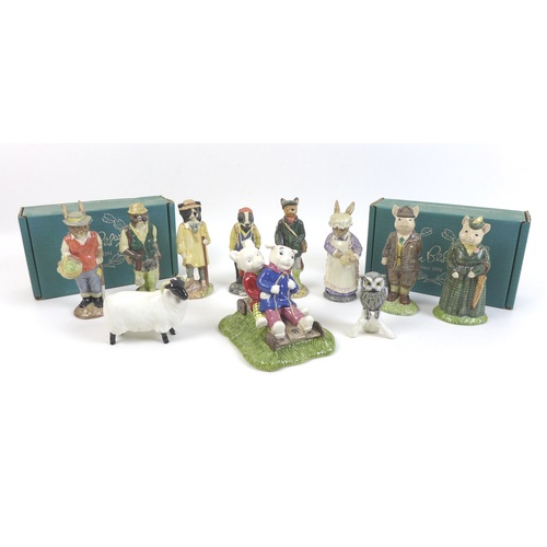 68 - A group of Beswick figurines, including a complete set of the English Country Folk series, comprisin... 