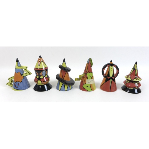 71 - A collection of Lorna Bailey pottery, comprising a variety of sugar sifters, including 'Bewitched', ... 