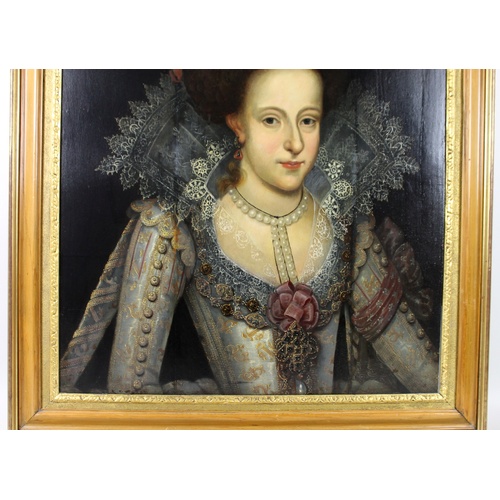 226 - Attributed to Frans Pourbus The Younger (Flemish, 1569–1622): Portrait of a Noble Woman, possibly Ma... 