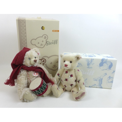 156 - Two limited edition Steiff musical teddy bears, 