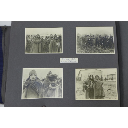 129 - A WWII photograph album containing approximately 472 images taken by Captain Edward Phillips, Offici... 