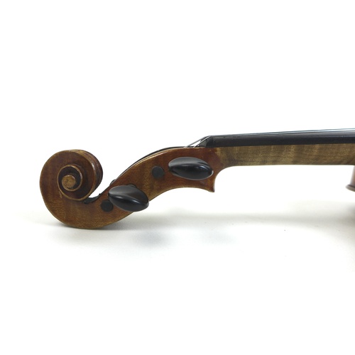 173 - A 20th century violin with bow and 'Skylark' hard case.