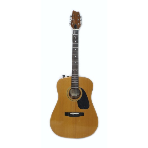 179 - A Samick SW115E model electro acoustic guitar, with rosewood fingerboard, single volume and tone con... 