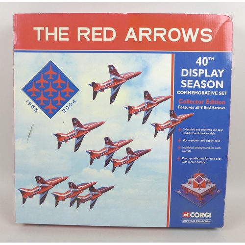 150 - A Corgi Showcase Collection, Collector Edition set of The Red Arrows, 40th Display Season Commemorat... 