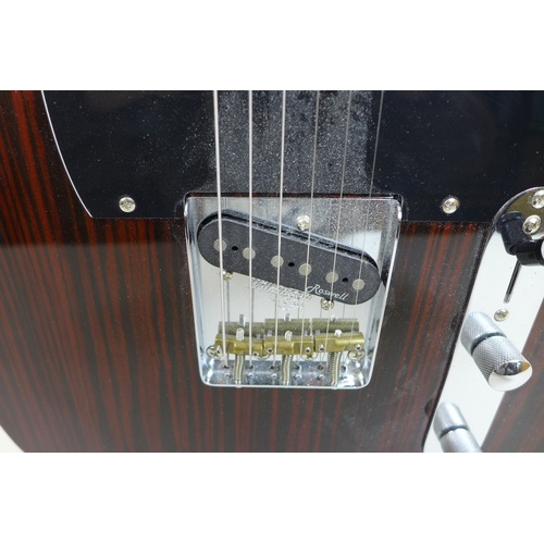 A Harley Benton TE-70RW Deluxe series Telecaster style electric